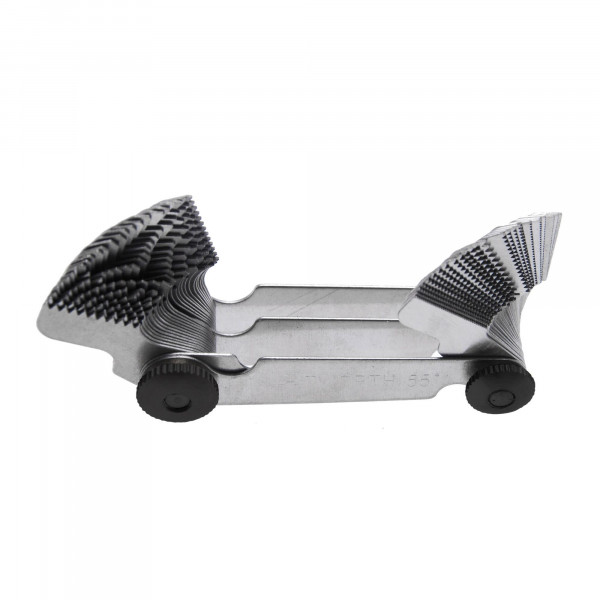 Gewindeschablone, Gewindelehre, 52 Blatt 0,25 - 6,0mm + 4 - 62 Whitworth