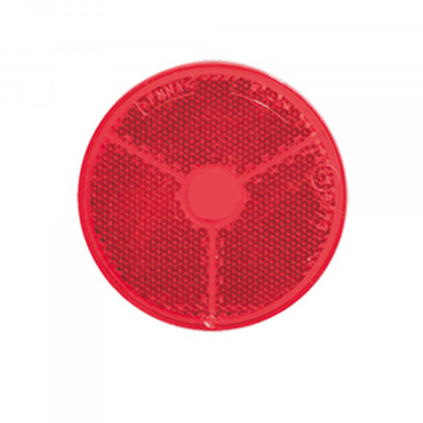Rückstrahler, rot, Durchmesser 60 mm