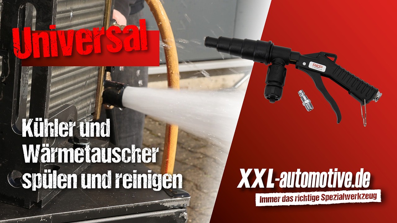 Kühler spülen leicht gemacht! Reinigungspistole für KFZ-Kühlsysteme
