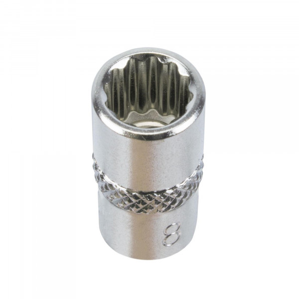 Steckschlüssel-Einsatz, 6,3 (1/4), 12-kant, 8 mm