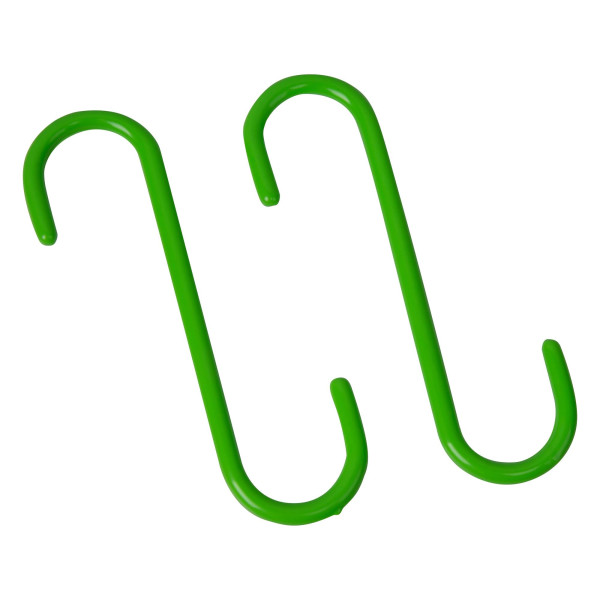 Bremssattelhaken-Satz, 2-tlg., starre Ausführung aus Stahl, grün