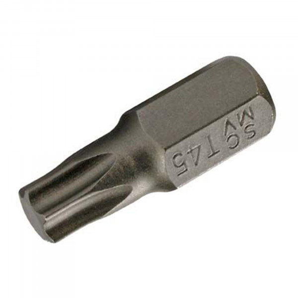 T-Profil Bit ohne Bohrung, 30 mm lang, T45, 10 (3/8)