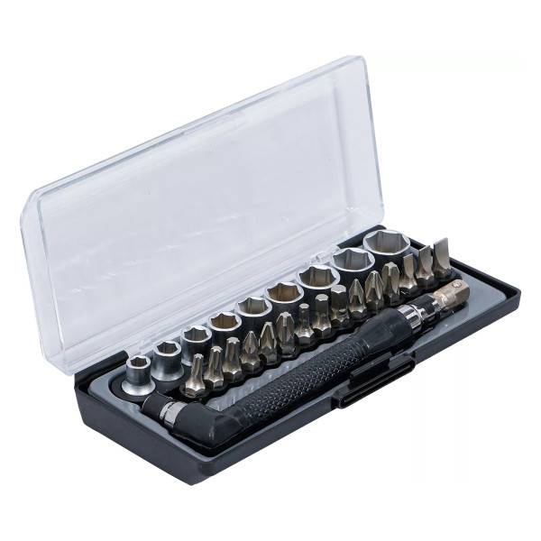 Bit- und Steckschlüssel Winkelschrauberset, 26-tlg