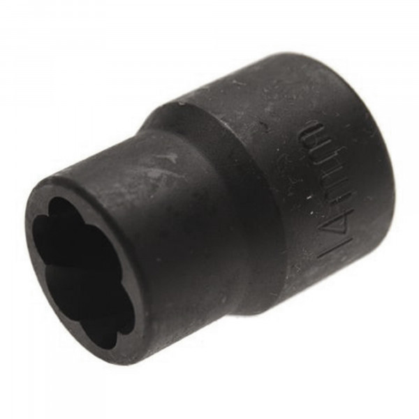 Spezial-Steckschlüsseleinsatz / Schraubenausdreher, 10 (3/8), 14 mm