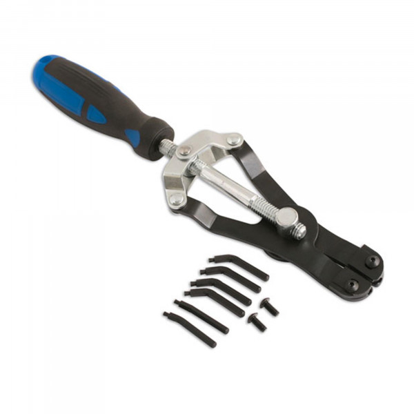 Professionelle Sicherungsring-, Sprengringzange, für Außen- und Innenringe, arretierbar, Länge 260mm