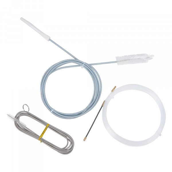 Reinigungsset für Fenster- / Dach-Abläufe und Bohrungen, Bürste Ø 13 / 22 mm, mit 5 m Nylondraht