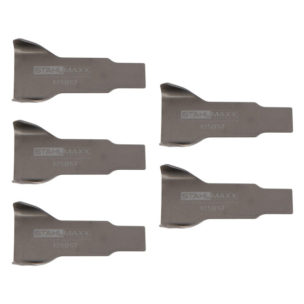 Flügel-Schaberklingen-Satz, 5-tlg., Breite 12 mm, zur Entfernung der Scheibenkleber-Dichtnaht
