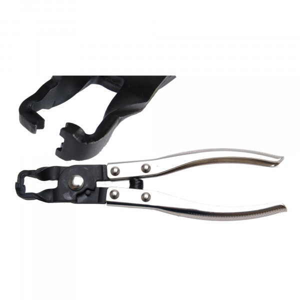 Federschellen-Zange für Raumsparschellen an Kühlmittel- und Kraftstoffleitungen