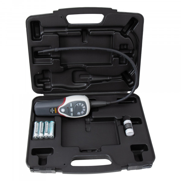 5-in-1 Klimaanlagen-Lecksuchgerät, erkennt Undichtigkeiten von Formiergas, R134a und R1234YF