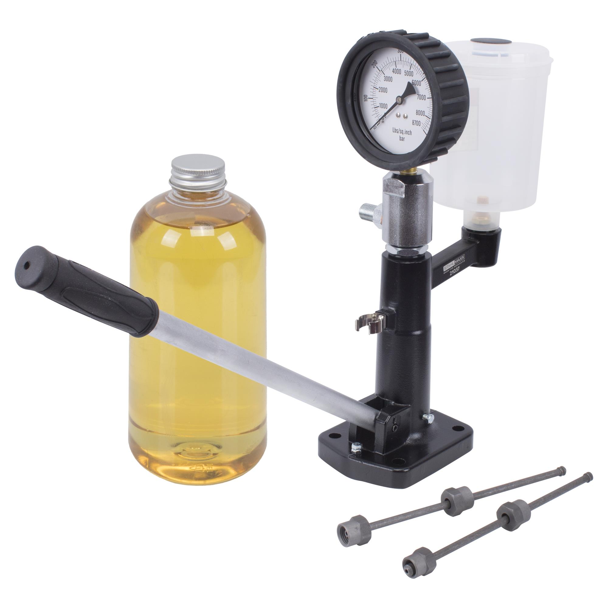 Diesel-Einspritzdüsen-Prüfgerät / Düsenabdrückgerät inkl. Prüföl ...