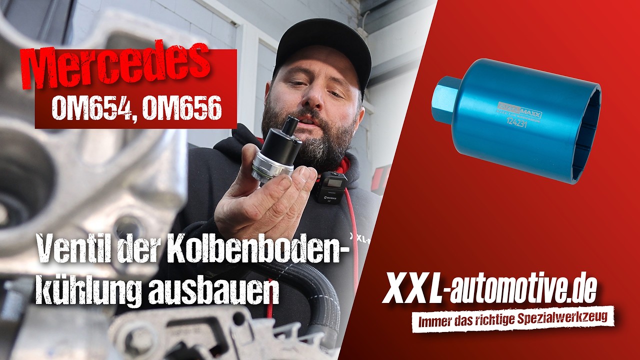 Kolbenbodenkühlung bei Mercedes OM654 OM656 – so baust du das Absperrventil aus