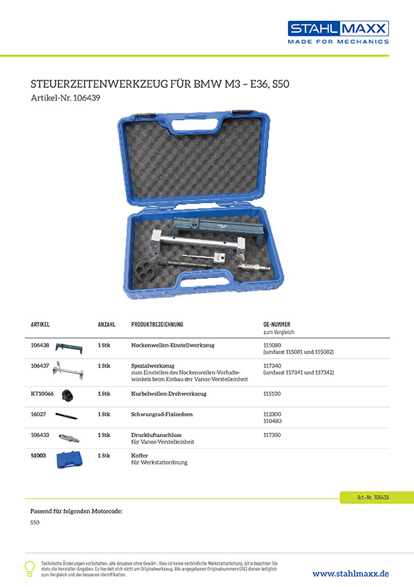 Presshülse MK03-03, Werkzeugersatzteile, Spezialwerkzeug