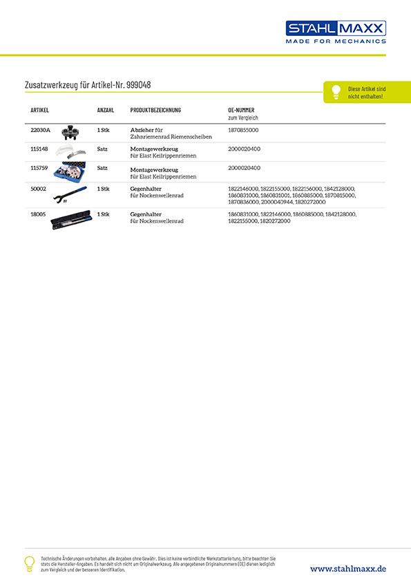 Zusatzwerkzeug Steuerzeiten-Spezialwerkzeug Citroen Jumper, Fiat Ducato 3,0 D HDi
