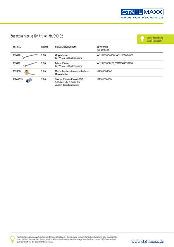 Steuerketten-Haltevorrichtung Mercedes M112 M113