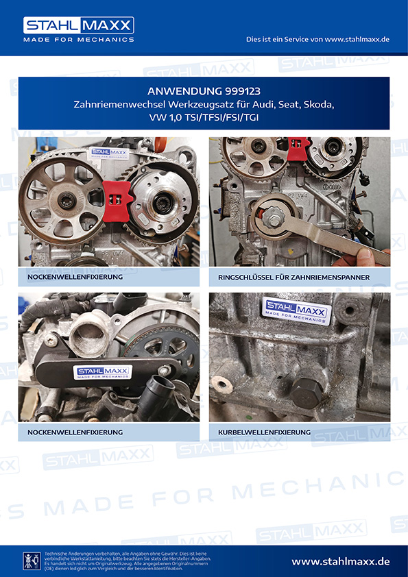 NEU Motor Einstellwerkzeug Zahnriemen für EA211 Benzin Motoren 1.0 1.2 1.4 TSI 